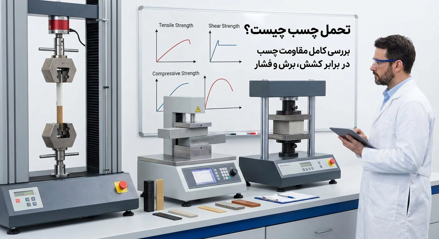 تحمل چسب چقدر است؟ بررسی کامل مقاومت برشی و کششی چسب‌ها